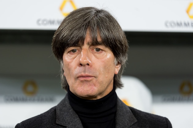 WOLFSBURG, GERMANY - MARCH 20: head coach Joachim Loew of Germany looks on prior to the International Friendly match between Germany and Serbia at Volkswagen Arena on March 20, 2019 in Wolfsburg, Germany. (Photo by TF-Images/Getty Images)