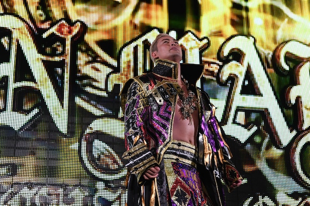 OSAKA,JAPAN - FEBRUARY 11: Kazuchika Okada enters the ring prior to the match between Kazuchika Okada and Bad Luck Fale during the New Beginning of NJPW at Edion Arena Osaka on February 11, 2019 in Osaka, Japan. (Photo by Etsuo Hara/Getty Images)