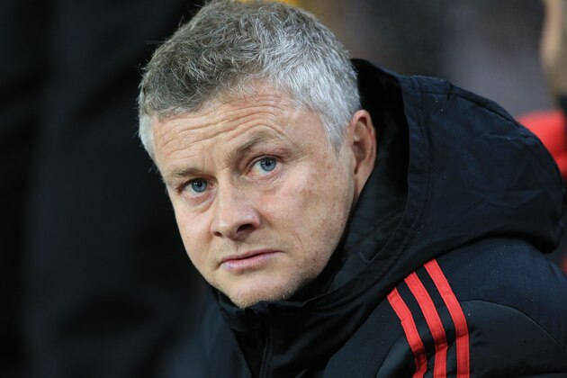 Manchester United's  Norwegian head coach Ole Gunnar Solskjaer awaits kick off in the FA Cup quarter-final football match between Wolverhampton Wanderers and Manchester United at the Molineux stadium in Wolverhampton, central England on March 16, 2019. (Photo by Lindsey PARNABY / AFP) / RESTRICTED TO EDITORIAL USE. No use with unauthorized audio, video, data, fixture lists, club/league logos or 'live' services. Online in-match use limited to 120 images. An additional 40 images may be used in extra time. No video emulation. Social media in-match use limited to 120 images. An additional 40 images may be used in extra time. No use in betting publications, games or single club/league/player publications. /         (Photo credit should read LINDSEY PARNABY/AFP/Getty Images)