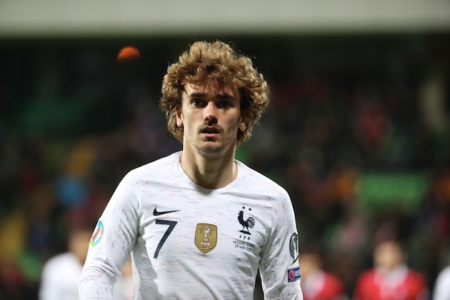 CHISINAU, MOLDOVA - MARCH 22:  Antoine Griezmann of France reacts during the 2020 UEFA European Championships Group H qualifying match between Moldova and France at Zimbru Stadium on March 22, 2019 in Chisinau, Moldova.  (Photo by Xavier Laine/Getty Images)