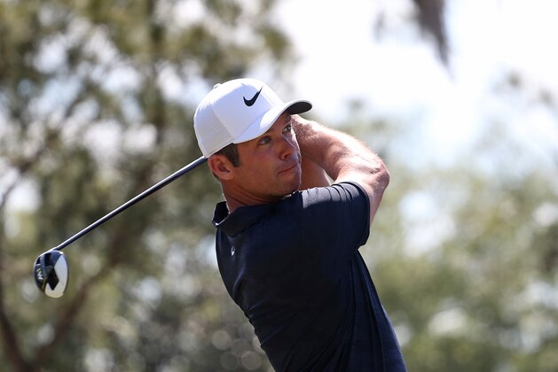 PALM HARBOR, FLORIDA - MARCH 24: Paul Casey of England watches his tee shot on the sixth hole during the final round of the Valspar Championship on the Copperhead course at Innisbrook Golf Resort on March 24, 2019 in Palm Harbor, Florida. (Photo by Matt Sullivan/Getty Images)