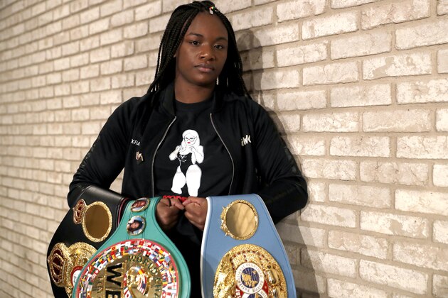 NEW YORK, NEW YORK - FEBRUARY 26: Claressa Shields poses for a portrait just after the press conference between Claressa Shields and Christina Hammer at the Dream Hotel Downtown on February 26, 2019 in New York City. (Photo by Michael Owens/Getty Images)