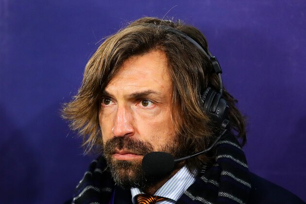 TURIN, ITALY - MARCH 12: Andrea Pirlo looks on during the UEFA Champions League Round of 16 Second Leg match between Juventus and Club de Atletico Madrid at Allianz Stadium on March 12, 2019 in Turin, Italy. (Photo by Chris Brunskill/Fantasista/Getty Images)
