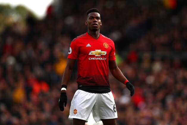 LONDON, ENGLAND - FEBRUARY 09: Paul Pogba of Manchester United during the Premier League match between Fulham FC and Manchester United at Craven Cottage on February 9, 2019 in London, United Kingdom. (Photo by Chloe Knott - Danehouse/Getty Images)
