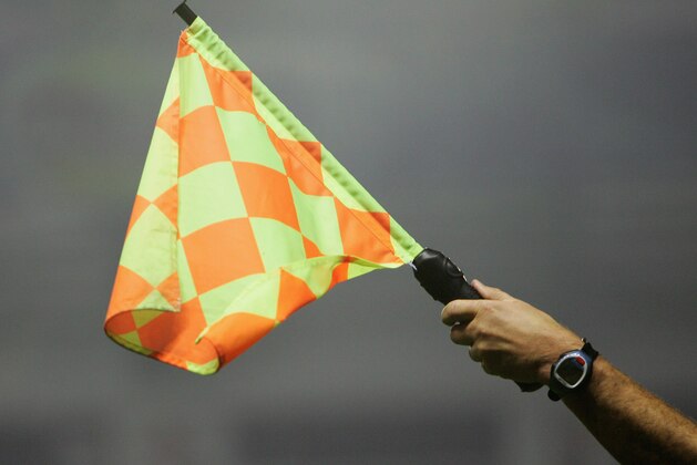 LEICESTER, UNITED KINGDOM - NOVEMBER 26:  A generic Referee's Assistants flag during the Coca-Cola Championship match between Leicester City and Cardiff City at the Walkers Stadium on November 26, 2007 in Leicester, England.  (Photo by Matthew Lewis/Getty Images)
