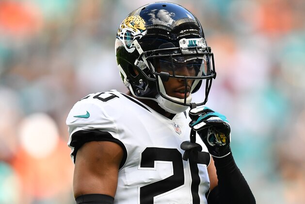 MIAMI, FL - DECEMBER 23: Jalen Ramsey #20 of the Jacksonville Jaguars in action against the Miami Dolphins at Hard Rock Stadium on December 23, 2018 in Miami, Florida. (Photo by Mark Brown/Getty Images)