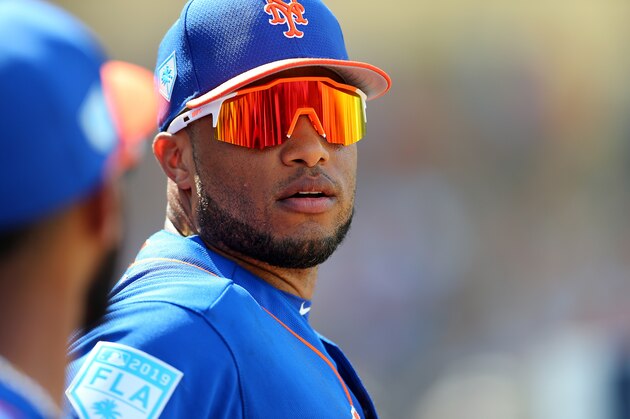 WEST PALM BEACH, FL - MARCH 11: Robinson Cano #24 of the New York Mets during a spring training baseball game against the Houston Astros at Fitteam Ballpark of the Palm Beaches on March 11, 2019 in West Palm Beach, Florida. The Astros defeated the Mets 6-3. (Photo by Rich Schultz/Getty Images)