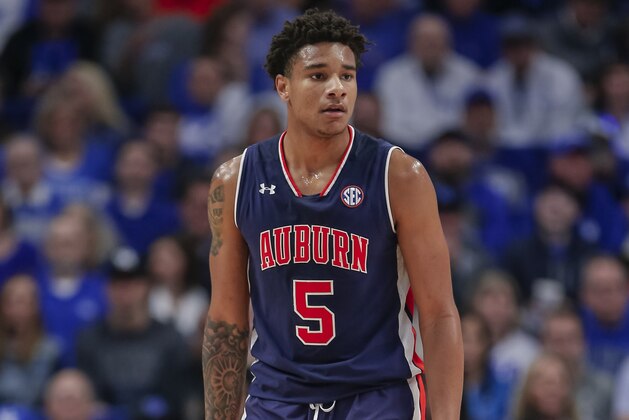 LEXINGTON, KY - FEBRUARY 23: Chuma Okeke #5 of the Auburn Tigers is seen during the game against the Kentucky Wildcats at Rupp Arena on February 23, 2019 in Lexington, Kentucky. (Photo by Michael Hickey/Getty Images)