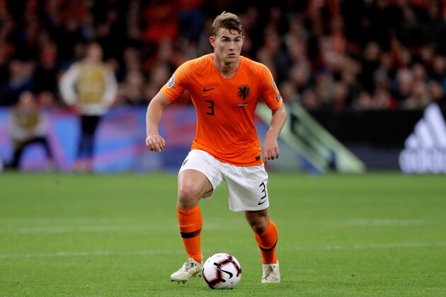 AMSTERDAM, NETHERLANDS - MARCH 24: Matthijs de Ligt of Holland  during the  EURO Qualifier match between Holland  v Germany  at the Johan Cruijff Arena on March 24, 2019 in Amsterdam Netherlands (Photo by Soccrates/Getty Images)