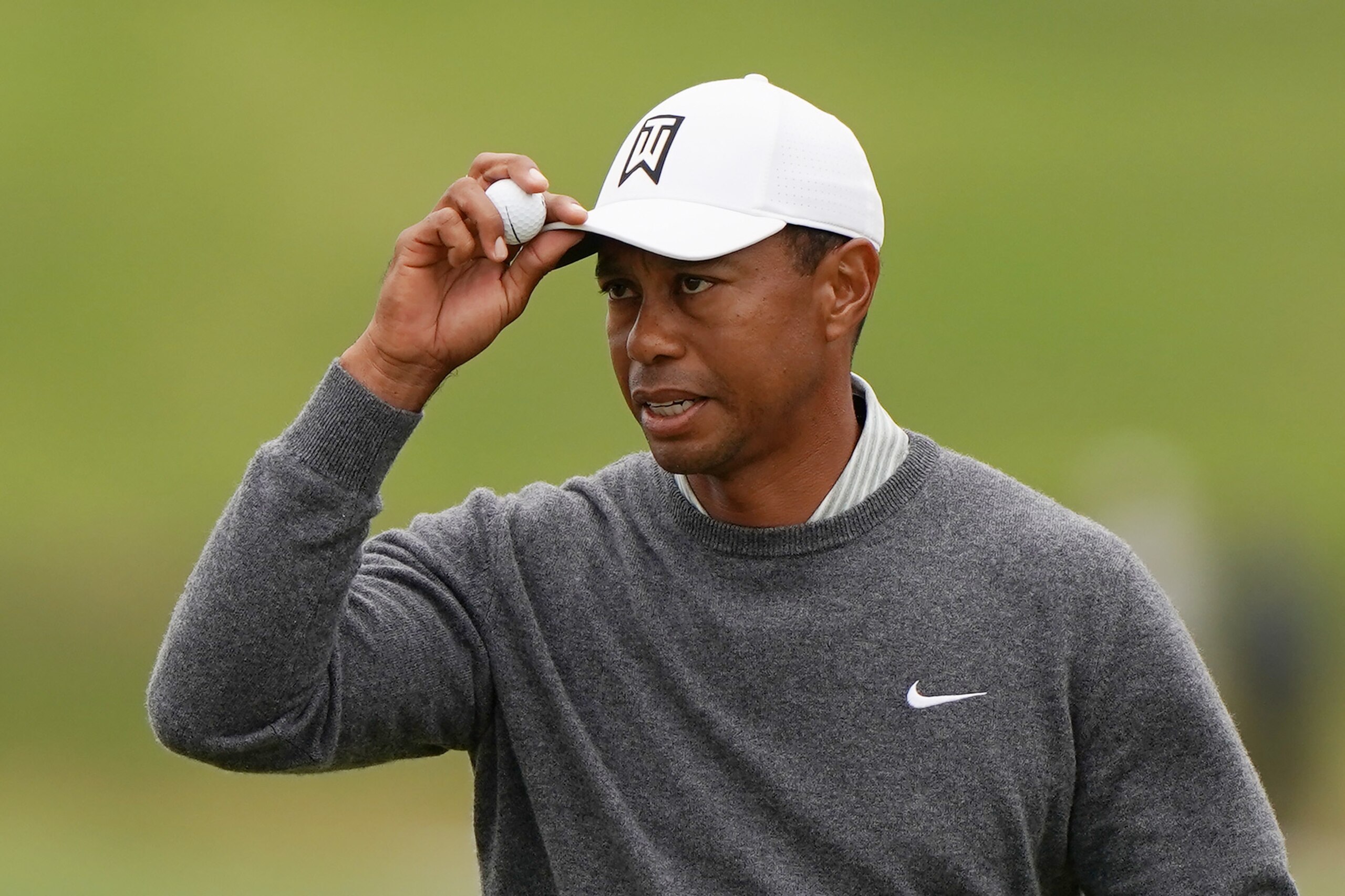 AUSTIN, TEXAS - MARCH 30: Tiger Woods of the United States reacts in his match against Lucas Bjerregaard of Denmark during the quarterfinal round of the World Golf Championships-Dell Technologies Match Play at Austin Country Club on March 30, 2019 in Austin, Texas. (Photo by Darren Carroll/Getty Images)