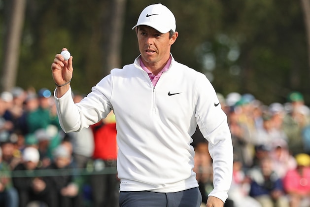 AUGUSTA, GA - APRIL 08: Rory McIlroy of Northern Ireland waves on the 18th green during the final round of the 2018 Masters Tournament at Augusta National Golf Club on April 8, 2018 in Augusta, Georgia. (Photo by Patrick Smith/Getty Images)