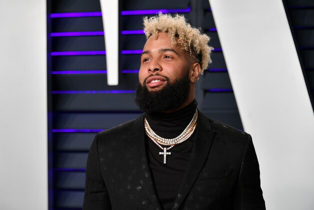 BEVERLY HILLS, CA - FEBRUARY 24:  Odell Beckham Jr. attends the 2019 Vanity Fair Oscar Party hosted by Radhika Jones at Wallis Annenberg Center for the Performing Arts on February 24, 2019 in Beverly Hills, California.  (Photo by Dia Dipasupil/Getty Images)