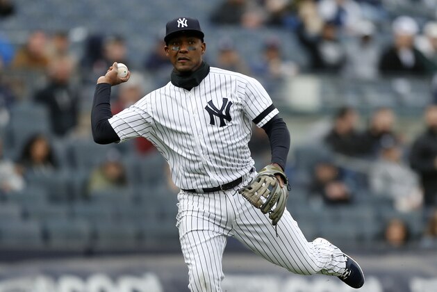 NEW YORK, NEW YORK - MARCH 31:  Miguel Andujar #41 of the New York Yankees in action against the Baltimore Orioles at Yankee Stadium on March 31, 2019 in the Bronx Borough of New York City.  The Orioles defeated the Yankees 7-5. (Photo by Jim McIsaac/Getty Images)