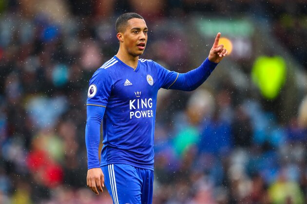 BURNLEY, ENGLAND - MARCH 16: Youri Tielemans of Leicester City during the Premier League match between Burnley FC and Leicester City at Turf Moor on March 16, 2019 in Burnley, United Kingdom. (Photo by Robbie Jay Barratt - AMA/Getty Images)