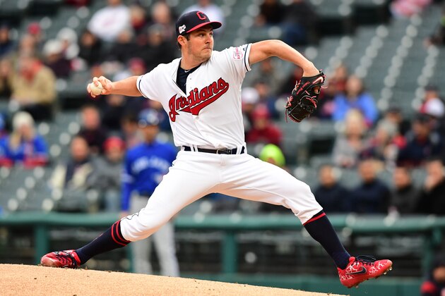 CLEVELAND, OHIO - APRIL 04: Starting pitcher Trevor Bauer #47 of the Cleveland Indians pitches during the first inning against the Toronto Blue Jays at Progressive Field on April 04, 2019 in Cleveland, Ohio. (Photo by Jason Miller/Getty Images)
