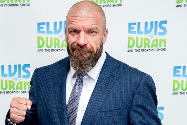 NEW YORK, NY - OCTOBER 26:  Triple H visits The Elvis Duran Show to discuss the all woman Evolution WWE event at the Nassau Coliseum at Z100 Studio on October 26, 2018 in New York City.  (Photo by Roy Rochlin/Getty Images)