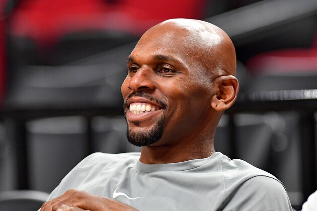 PORTLAND, OREGON - APRIL 03: Assistant coach Jerry Stackhouse of the Memphis Grizzlies watches team warm-ups before the game against the Portland Trail Blazers at the Moda Center on April 03, 2019 in Portland, Oregon. (Photo by Alika Jenner/Getty Images)