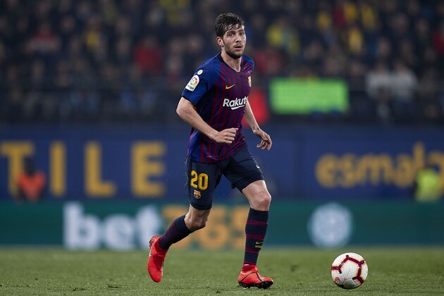VILLAREAL, SPAIN - APRIL 02:  Sergi Roberto of FC Barcelona in action during the La Liga match between Villarreal CF and FC Barcelona at Estadio de la Ceramica on April 02, 2019 in Villareal, Spain. (Photo by Quality Sport Images/Getty Images)