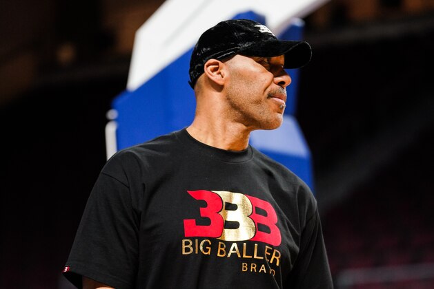 LAS VEGAS, NEVADA - MARCH 31: LaVar Ball looks on before the Big Baller Brand All American Game at the Orleans Arena on March 31, 2019 in Las Vegas, Nevada. (Photo by Cassy Athena/Getty Images)