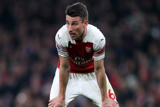 LONDON, ENGLAND - FEBRUARY 27: Laurent Koscielny of Arsenal  during the Premier League match between Arsenal FC and AFC Bournemouth at Emirates Stadium on February 27, 2019 in London, United Kingdom. (Photo by Catherine Ivill/Getty Images)