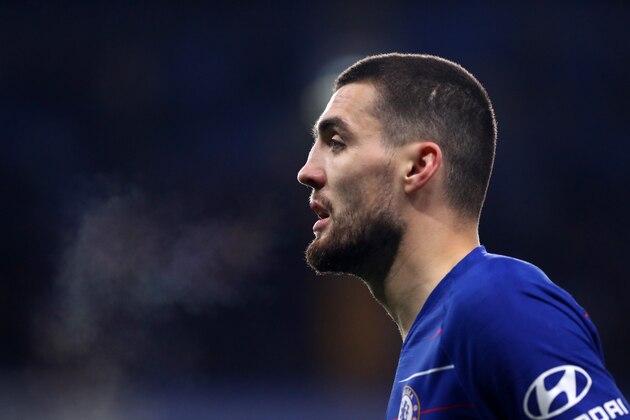 LONDON, ENGLAND - APRIL 03: Mateo Kovacic of Chelsea FC during the Premier League match between Chelsea FC and Brighton & Hove Albion at Stamford Bridge on April 03, 2019 in London, United Kingdom. (Photo by Chloe Knott - Danehouse/Getty Images)