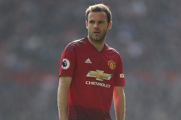 MANCHESTER, ENGLAND - MARCH 30: Juan Mata of Manchester United during the Premier League match between Manchester United and Watford FC at Old Trafford on March 30, 2019 in Manchester, United Kingdom. (Photo by James Baylis - AMA/Getty Images)