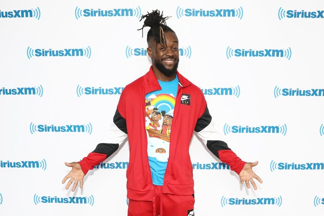 NEW YORK, NY - APRIL 04:  WWE Wrestler Kofi Kingston visits the SiriusXM Studios on April 4, 2019 in New York City.  (Photo by Cindy Ord/Getty Images)