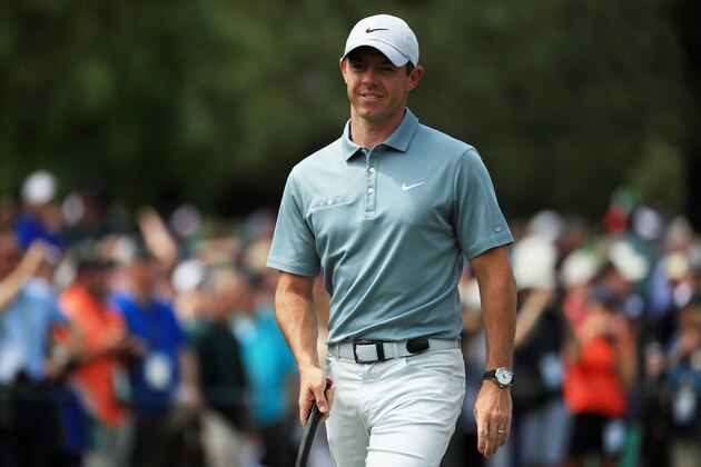 AUGUSTA, GEORGIA - APRIL 09: Rory McIlroy of Northern Ireland looks on during a practice round prior to the Masters at Augusta National Golf Club on April 09, 2019 in Augusta, Georgia. (Photo by Mike Ehrmann/Getty Images)