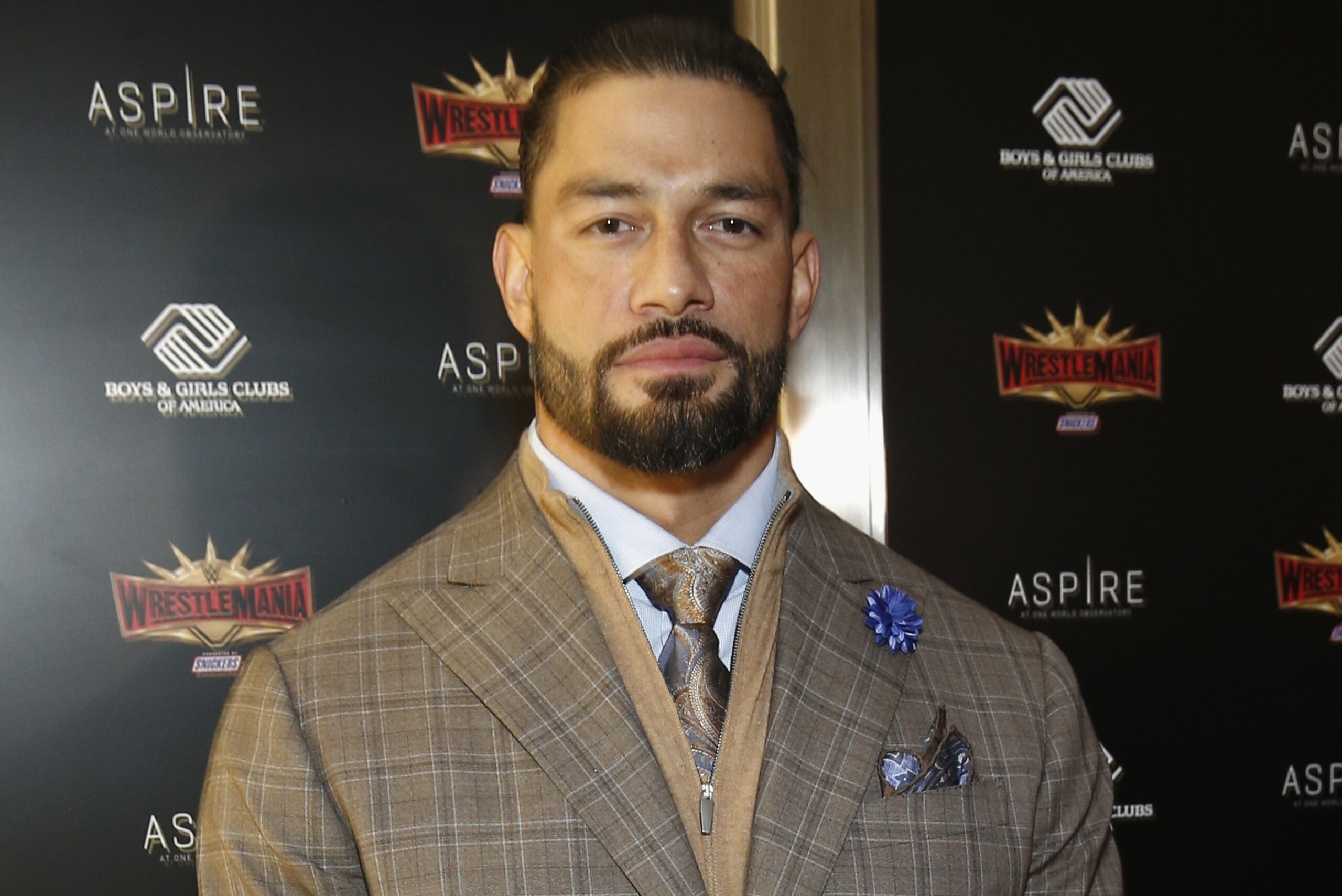 NEW YORK, NEW YORK - APRIL 05: WWE Superstar Roman Reigns attends the WWE Superstars For Hope Reception on April 05, 2019 in New York City. (Photo by Brian Ach/Getty Images for WWE) NEW YORK, NEW YORK - APRIL 05: WWE Superstar Roman Reigns attends the WWE Superstars For Hope Reception on April 05, 2019 in New York City. (Photo by Brian Ach/Getty Images for WWE)