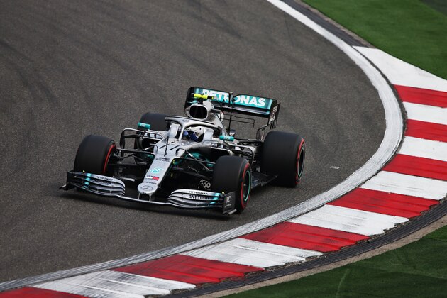 SHANGHAI, CHINA - APRIL 12: Valtteri Bottas driving the (77) Mercedes AMG Petronas F1 Team Mercedes W10 on track during practice for the F1 Grand Prix of China at Shanghai International Circuit on April 12, 2019 in Shanghai, China. (Photo by Charles Coates/Getty Images)