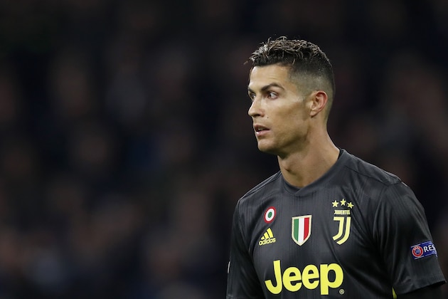 Cristiano Ronaldo of Juventus FC during the UEFA Champions League quarter final match Ajax Amsterdam and Juventus FC at the Johan Cruijff Arena on April 10, 2019 in Amsterdam, The Netherlands(Photo by VI Images via Getty Images)