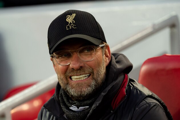 LIVERPOOL, ENGLAND - APRIL 09: head coach Juergen Klopp of Liverpool looks on prior to the UEFA Champions League Quarter Final first leg match between Liverpool and Porto at Anfield on April 09, 2019 in Liverpool, England. (Photo by TF-Images/Getty Images)