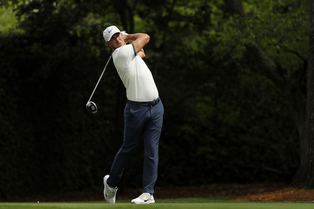 AUGUSTA, GEORGIA - APRIL 12: Brooks Koepka of the United States plays his shot from the second tee during the second round of the Masters at Augusta National Golf Club on April 12, 2019 in Augusta, Georgia. (Photo by Kevin C. Cox/Getty Images)