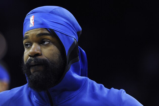Philadelphia 76ers' Amir Johnson (5) is seen during an NBA basketball game against the Brooklyn Nets, Thursday, March 28, 2019, in Philadelphia. The 76ers won 123-110. (AP Photo/Michael Perez)