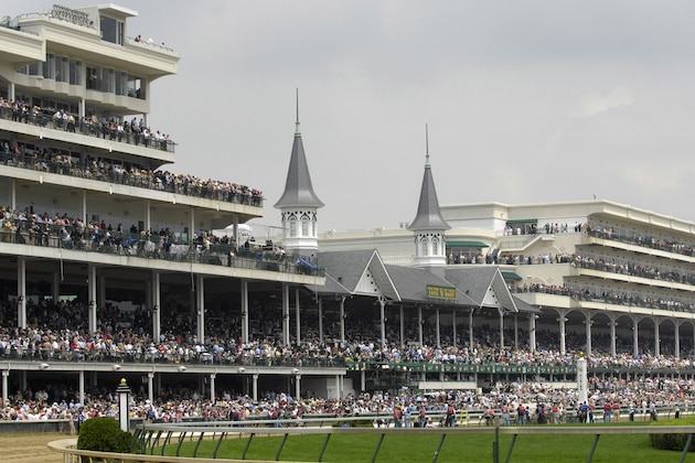 The famed spires at at Churchill Downs  on Kentucky Derby Day May 5, 2007 in Louisville. (Photo by A. Messerschmidt/Getty Images) *** Local Caption ***