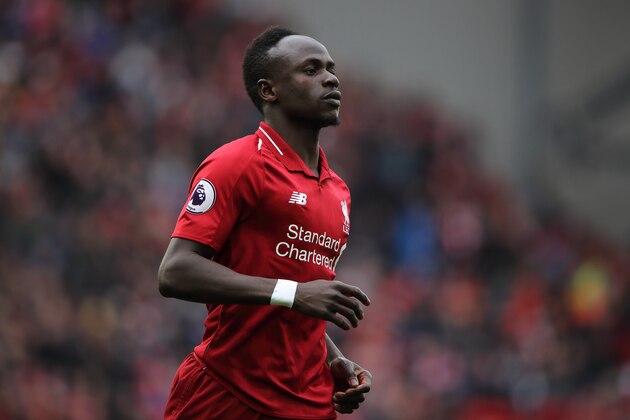 LIVERPOOL, ENGLAND - APRIL 14: Sadio Mane of Liverpool during the Premier League match between Liverpool FC and Chelsea FC at Anfield on April 14, 2019 in Liverpool, United Kingdom. (Photo by Matthew Ashton - AMA/Getty Images)