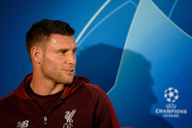 Liverpool's English midfielder James Milner leaves after a press conference at the Dragao Stadium in Porto on April 16, 2019 on the eve of the UEFA Champions League quarter-final second leg football match between FC Porto and Liverpool. (Photo by MIGUEL RIOPA / AFP)        (Photo credit should read MIGUEL RIOPA/AFP/Getty Images)