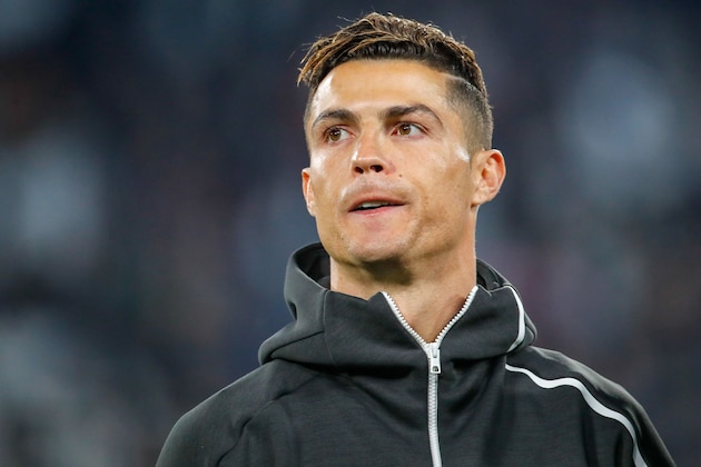 Cristiano Ronaldo of Juventus FC fans, supporters, banner, flag during the UEFA Champions League quarter final match between Juventus FC  and Ajax Amsterdam at the Allianz Arena on April 16, 2019 in Turin, Italy(Photo by VI Images via Getty Images)