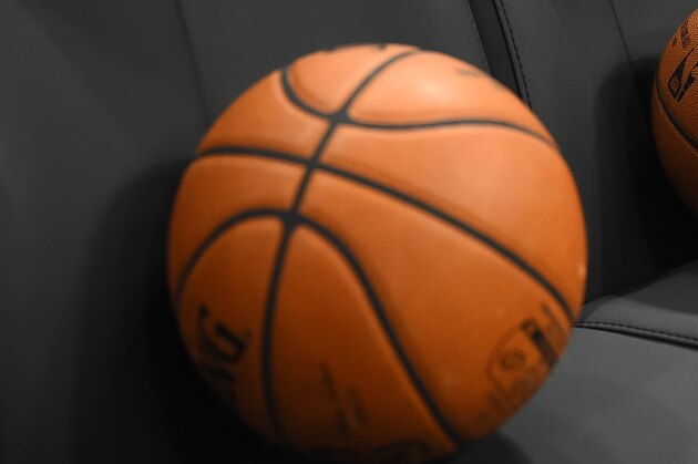MILWAUKEE, WISCONSIN - APRIL 14: A detailed view of Spalding basketballs sitting on the Milwaukee Bucks bench prior to Game One of the first round of the 2019 NBA Eastern Conference Playoffs against the Detroit Pistons at Fiserv Forum on April 14, 2019 in Milwaukee, Wisconsin. NOTE TO USER: User expressly acknowledges and agrees that, by downloading and or using this photograph, User is consenting to the terms and conditions of the Getty Images License Agreement.  (Photo by Stacy Revere/Getty Images)