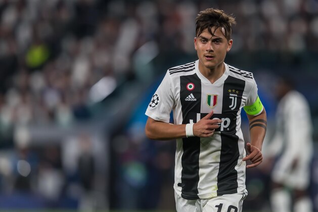 TURIN, ITALY - APRIL 16: Paulo Dybala of Juventus Turin looks on during the UEFA Champions League Quarter Final second leg match between Juventus and Ajax at Juventus Stadium on April 16, 2019 in Turin, Italy. (Photo by TF-Images/Getty Images)