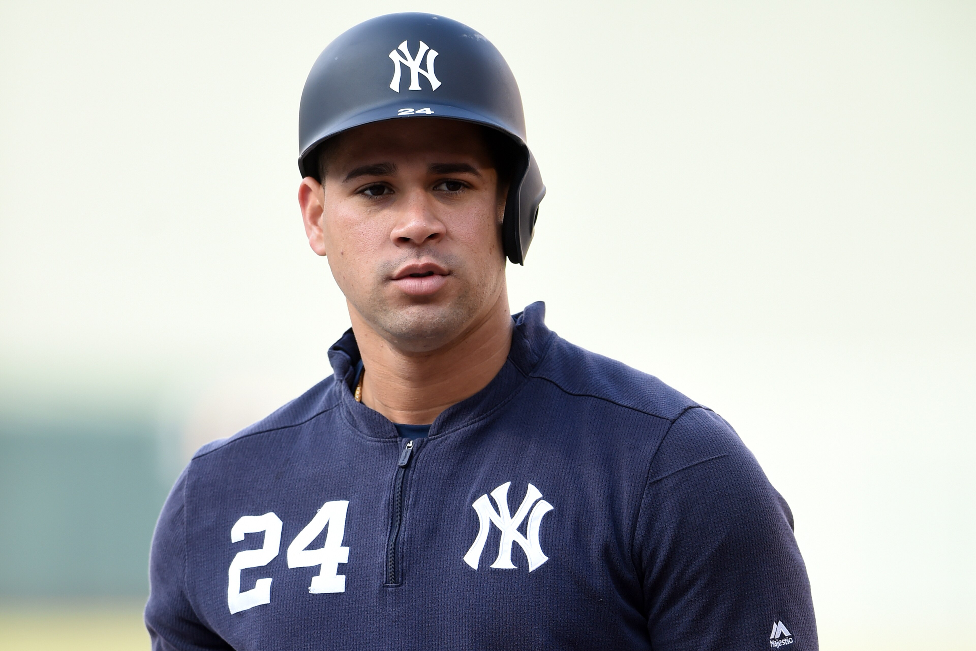 BALTIMORE, MD - APRIL 06: Gary Sanchez #24 of the New York Yankees looks on during batting practice of a baseball game against the Baltimore Orioles at Oriole Park at Camden Yards on March 6, 2019 in Baltimore, Maryland. (Photo by Mitchell Layton/Getty Images) BALTIMORE, MD - APRIL 06: Gary Sanchez #24 of the New York Yankees looks on during batting practice of a baseball game against the Baltimore Orioles at Oriole Park at Camden Yards on March 6, 2019 in Baltimore, Maryland. (Photo by Mitchell Layton/Getty Images)