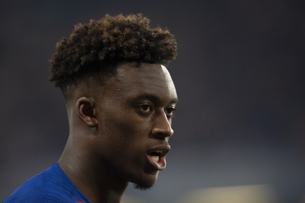 LONDON, ENGLAND - APRIL 22: Callum Hudson-Odoi of Chelsea during the Premier League match between Chelsea FC and Burnley FC at Stamford Bridge on April 22, 2019 in London, United Kingdom. (Photo by Visionhaus/Getty Images)