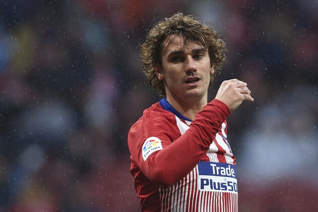 MADRID, SPAIN - APRIL 24: Antoine Griezmann of Atletico de Madrid in action during the La Liga match between Club Atletico de Madrid and Valencia CF at Wanda Metropolitano on April 24, 2019 in Madrid, Spain. (Photo by Quality Sport Images/Getty Images)
