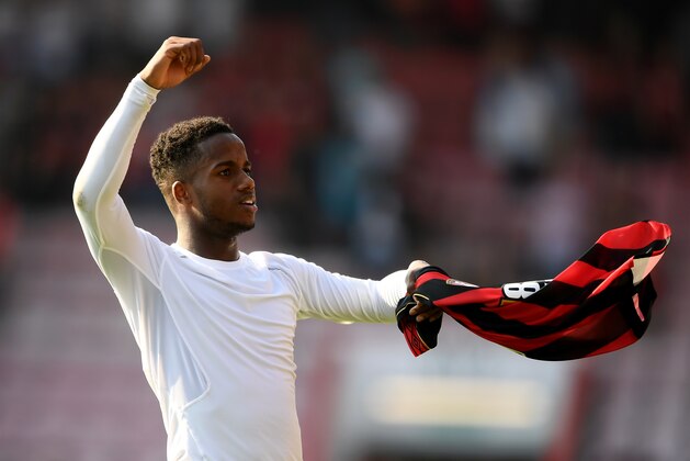 BOURNEMOUTH, ENGLAND - APRIL 20: Ryan Sessegnon of Fulham FC applauds the fans during the Premier League match between AFC Bournemouth and Fulham FC at Vitality Stadium on April 20, 2019 in Bournemouth, United Kingdom. (Photo by Alex Davidson/Getty Images)