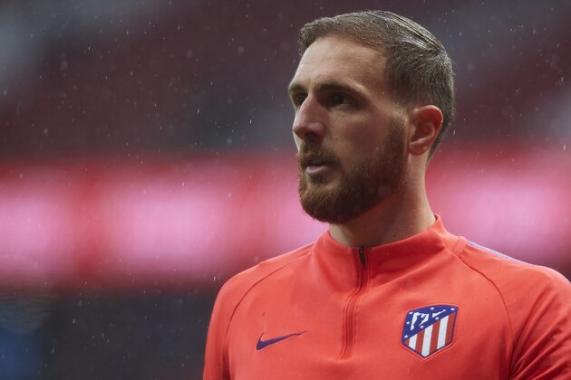 MADRID, SPAIN - APRIL 24: Jan Oblak of Atletico de Madrid looks on prior to the La Liga match between Club Atletico de Madrid and Valencia CF at Wanda Metropolitano on April 24, 2019 in Madrid, Spain. (Photo by Quality Sport Images/Getty Images)