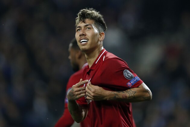 Roberto Firmino of Liverpool FC during the UEFA Champions League quarter final match between FC Porto and Liverpool FC at Estadio do Dragao on April 17, 2019 in Porto, Portugal(Photo by VI Images via Getty Images)
