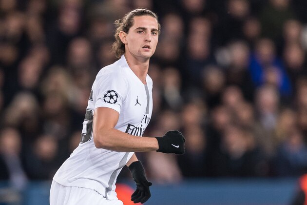 Adrien Rabiot of Paris Saint-Germain during the UEFA Champions League group C match between Paris St Germain and Liverpool FC at the Parc des Princes on November 28, 2018 in Paris, France(Photo by VI Images via Getty Images)