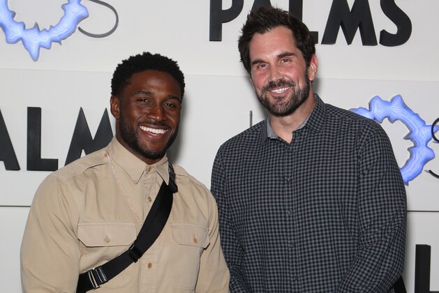 LAS VEGAS, NEVADA - APRIL 05: Former NFL players Reggie Bush (L) and Matt Leinart attend the grand opening of KAOS Dayclub & Nightclub at Palms Casino Resort on April 05, 2019 in Las Vegas, Nevada. (Photo by Gabe Ginsberg/Getty Images for Palms Casino Resort)