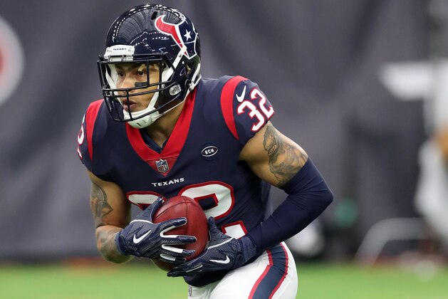 HOUSTON, TX - DECEMBER 09:  Tyrann Mathieu #32 of the Houston Texans runs with the ball during the game against the Indianapolis Colts at NRG Stadium on December 9, 2018 in Houston, Texas. The Colts defeated the Texans 24-21.  (Photo by Rob Leiter via Getty Images)
