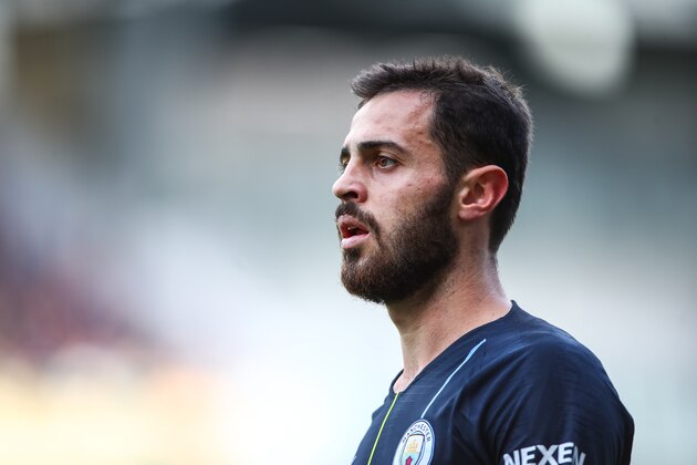 BURNLEY, ENGLAND - APRIL 28: Bernardo Silva of Manchester City during the Premier League match between Burnley FC and Manchester City at Turf Moor on April 28, 2019 in Burnley, United Kingdom. (Photo by Robbie Jay Barratt - AMA/Getty Images)
